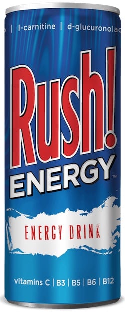 How much Caffeine in Rush! Energy Drink?